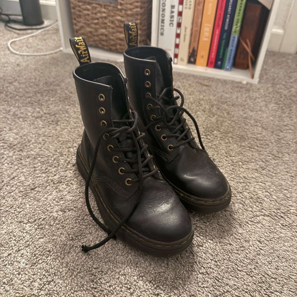 Dr. Martens Black Combat Boots
